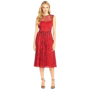 EUC Adrianna Papell Embroidered Sleeveless Dress | Size 8